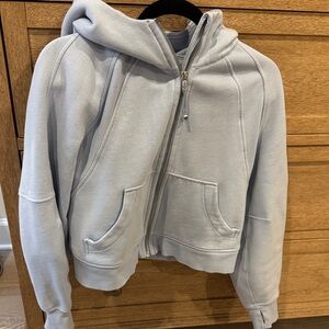 Lululemon Scuba Zip-Up Hoodie - light blue